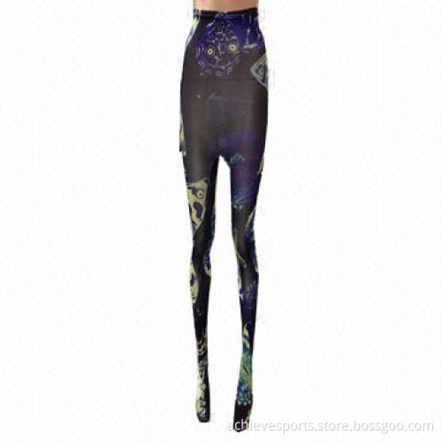 Ladies' Colorful Leggings, Custom Printed, OEM Orders Welcomed